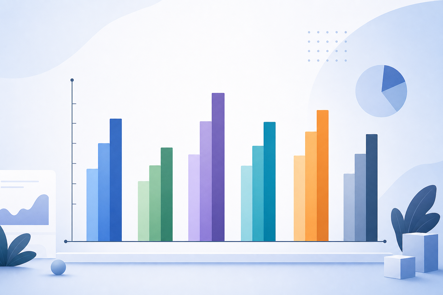 Bar chart of AI share of voice benchmarks across six B2B software categories from MaxAEO tracking data