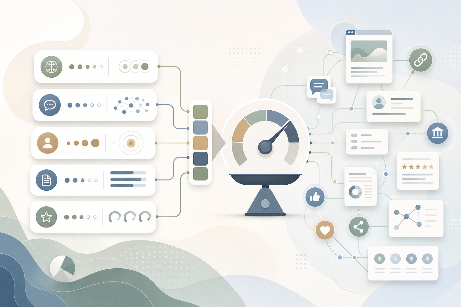 Citation Flip Score formula scoring five gap sources by frequency, platform spread, influence and effort