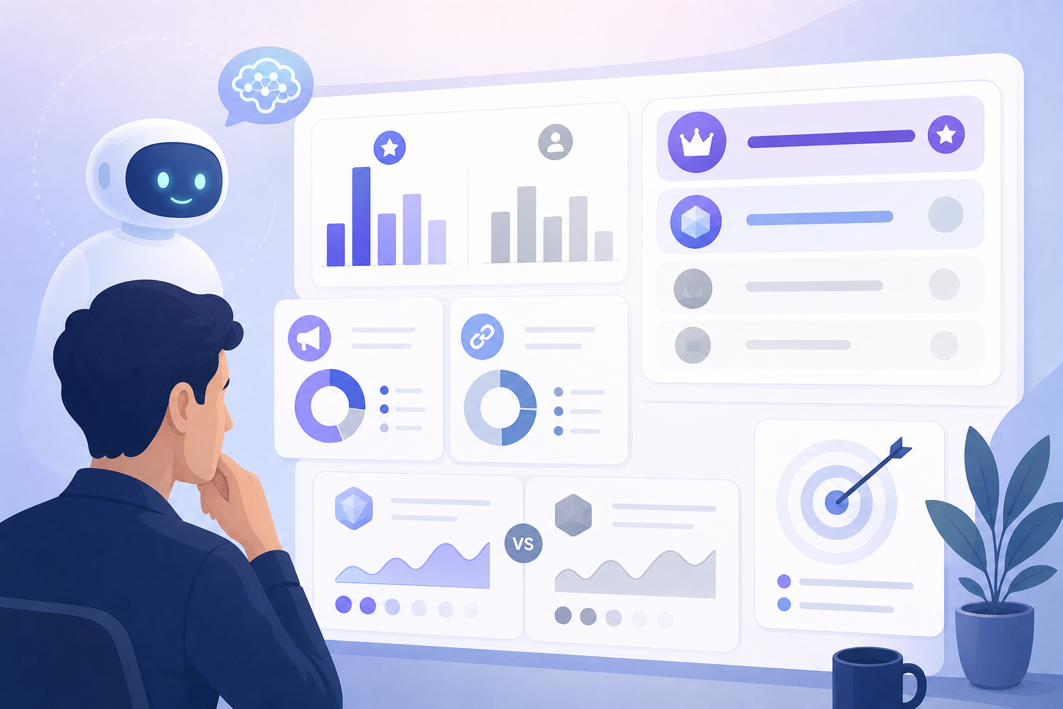 AI recommends competitors benchmark dashboard comparing brand mentions, citations, and shortlist rank