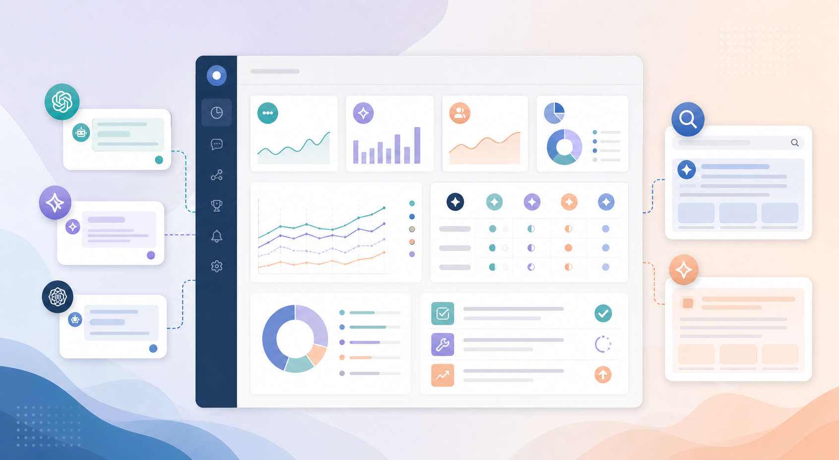AI brand monitoring tool dashboard showing brand mentions, AI citations, competitors, and recommended fixes across ChatGPT and Google AI results