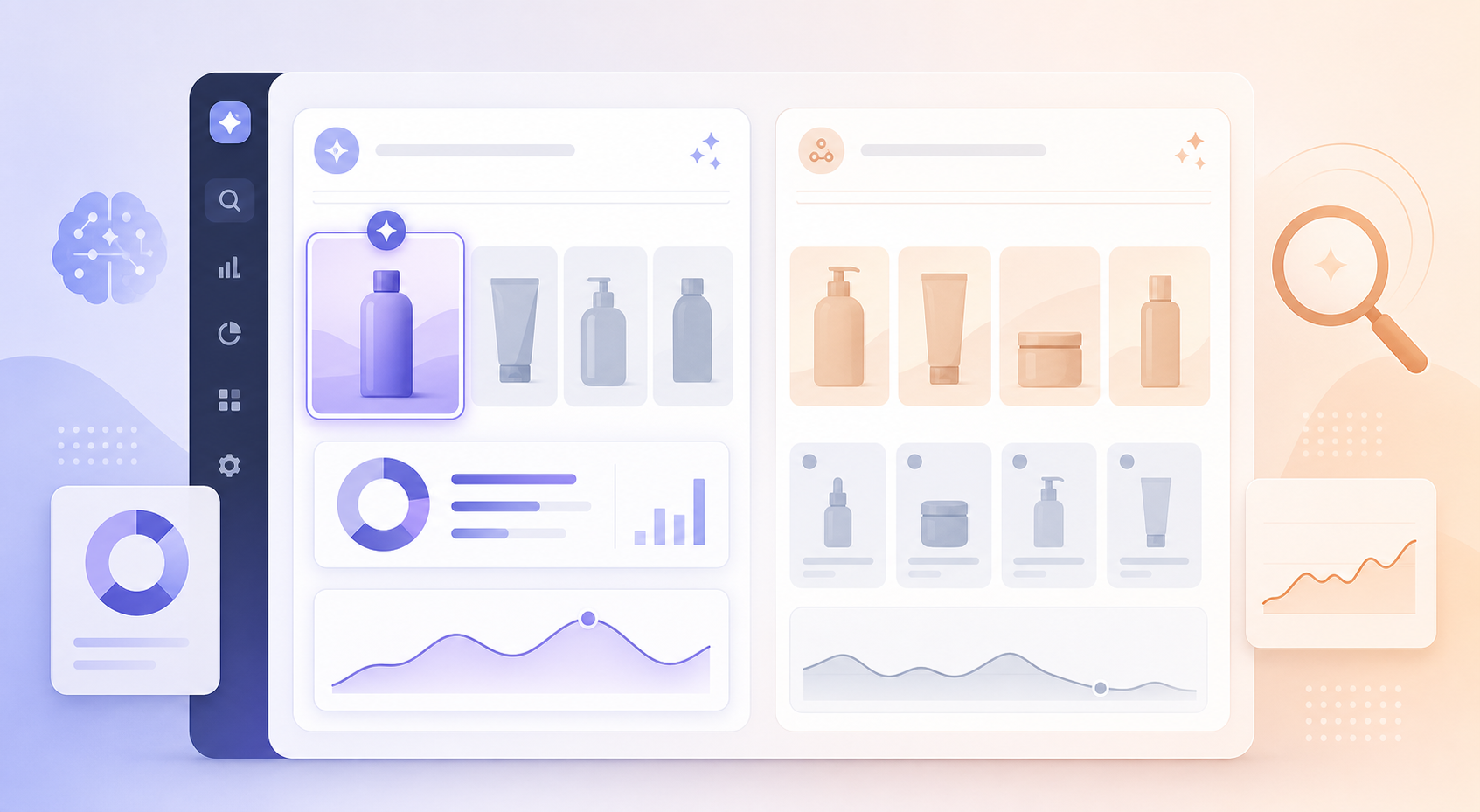 Dashboard showing a brand not showing up in AI search for category prompts while appearing for branded prompts