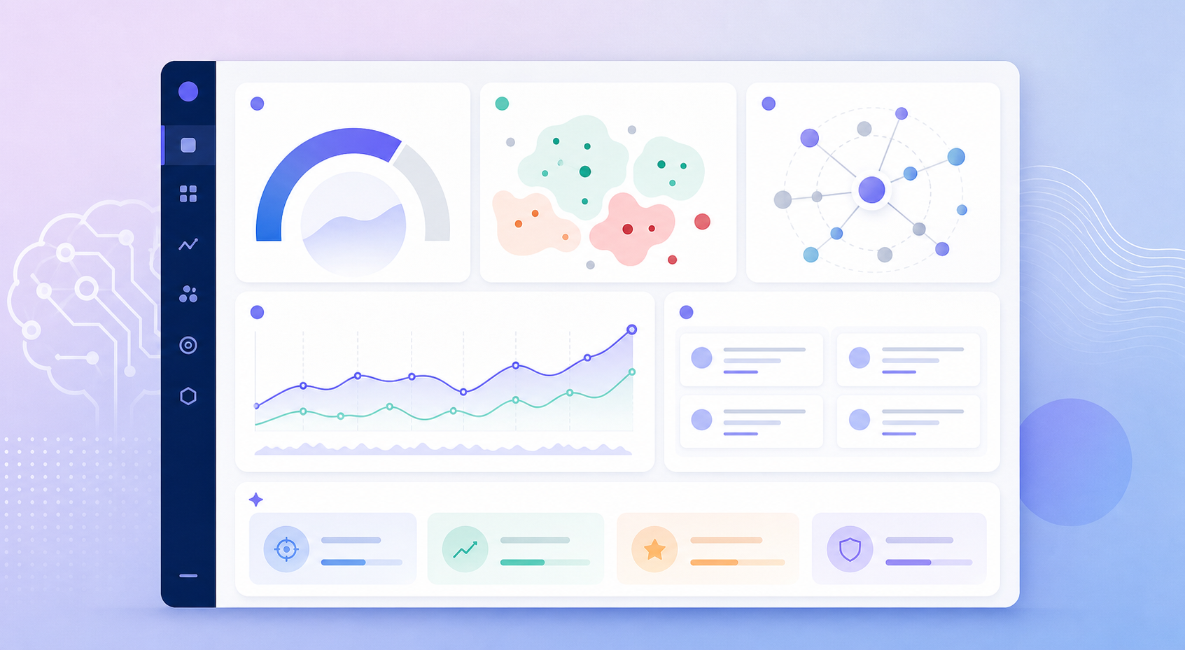 AI brand optimization dashboard showing AI share of voice, sentiment, citations, and recommended fixes