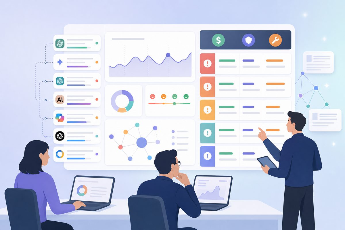 AI search issue triage dashboard ranking AI answer problems by revenue, reputation, and fixability