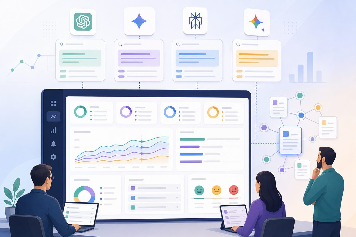 MaxAEO dashboard tracking cited passages across ChatGPT, Perplexity, Gemini and AI Overviews