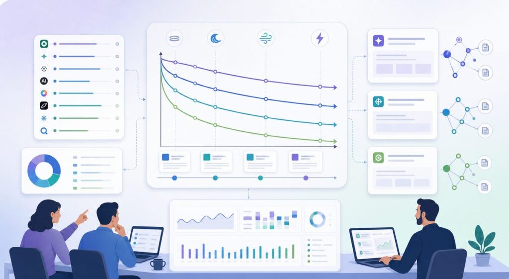 content freshness AI citations decay curve by query volatility