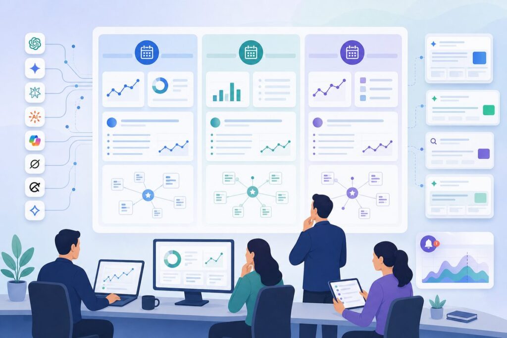 AI search monitoring cadence matrix for daily, weekly, and monthly tracking