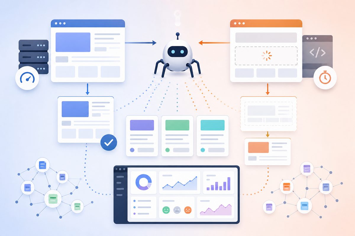 SSR vs CSR for AI crawlers evidence path from request to retrieved HTML