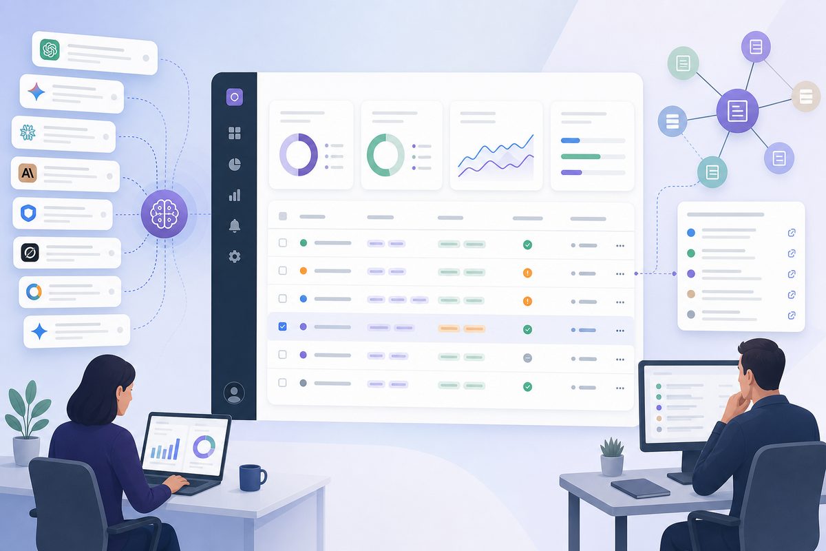 AI brand mention tracking accuracy dashboard showing alias rules, exclusions, and review status