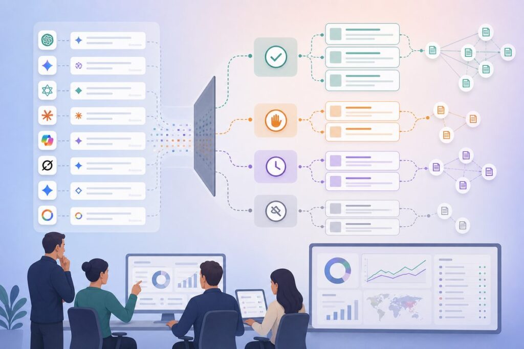 AI visibility monitoring missing data flow separating valid non-mentions from refusals, timeouts, and tool failures