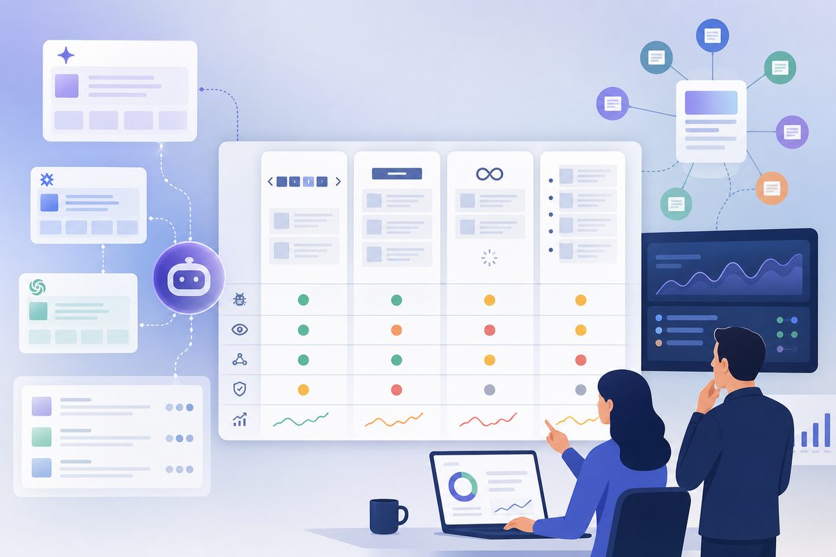 Decision matrix scoring four pagination patterns for AI crawler discoverability