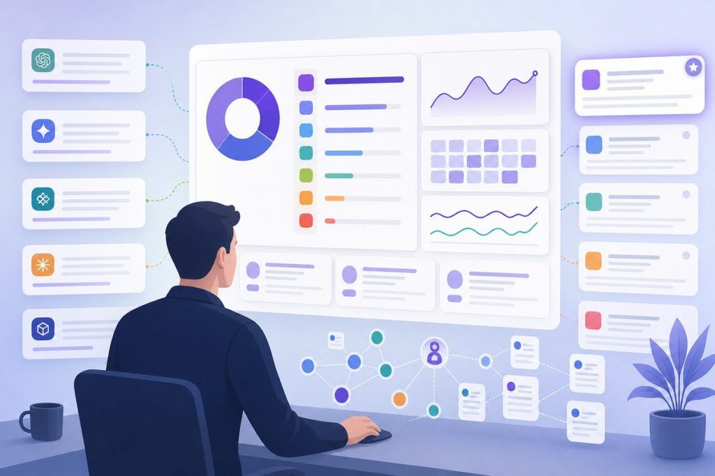 Dashboard answering who does ChatGPT think my competitors are, showing a ranked AI-native competitive set by recommendation frequency