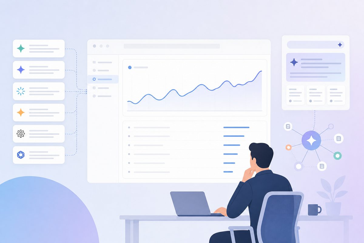 Search Console generative AI performance report showing impressions only, with no click or query columns