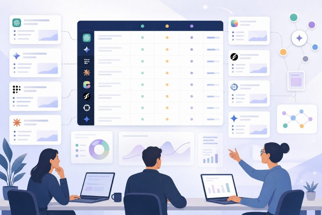 Engine Priority Score table showing which AI engines to track daily, weekly and quarterly for B2B SaaS brands