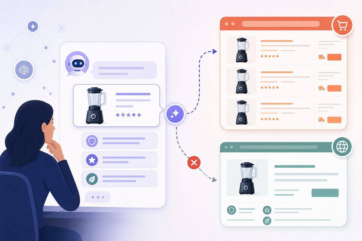 AI Recommends a Marketplace Over Your Brand Site: Why It Happens and How to Win the Buy Link Back