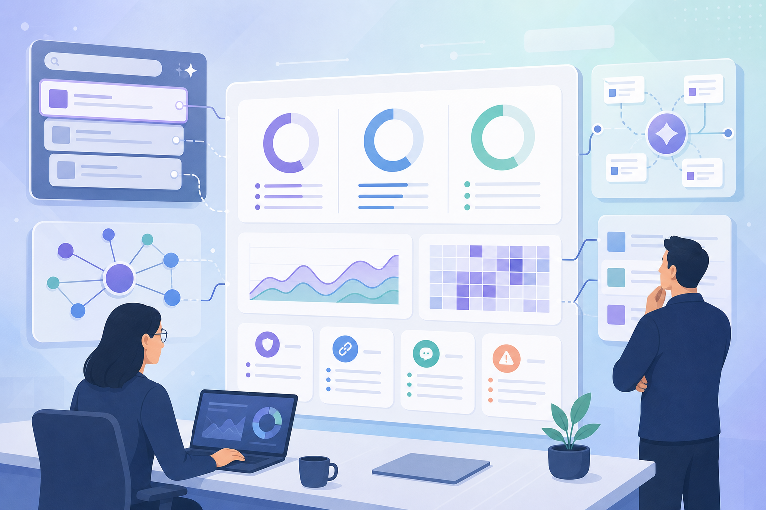 AI competitor recommendation analysis dashboard showing recommendation rate, citation share, and proof gaps