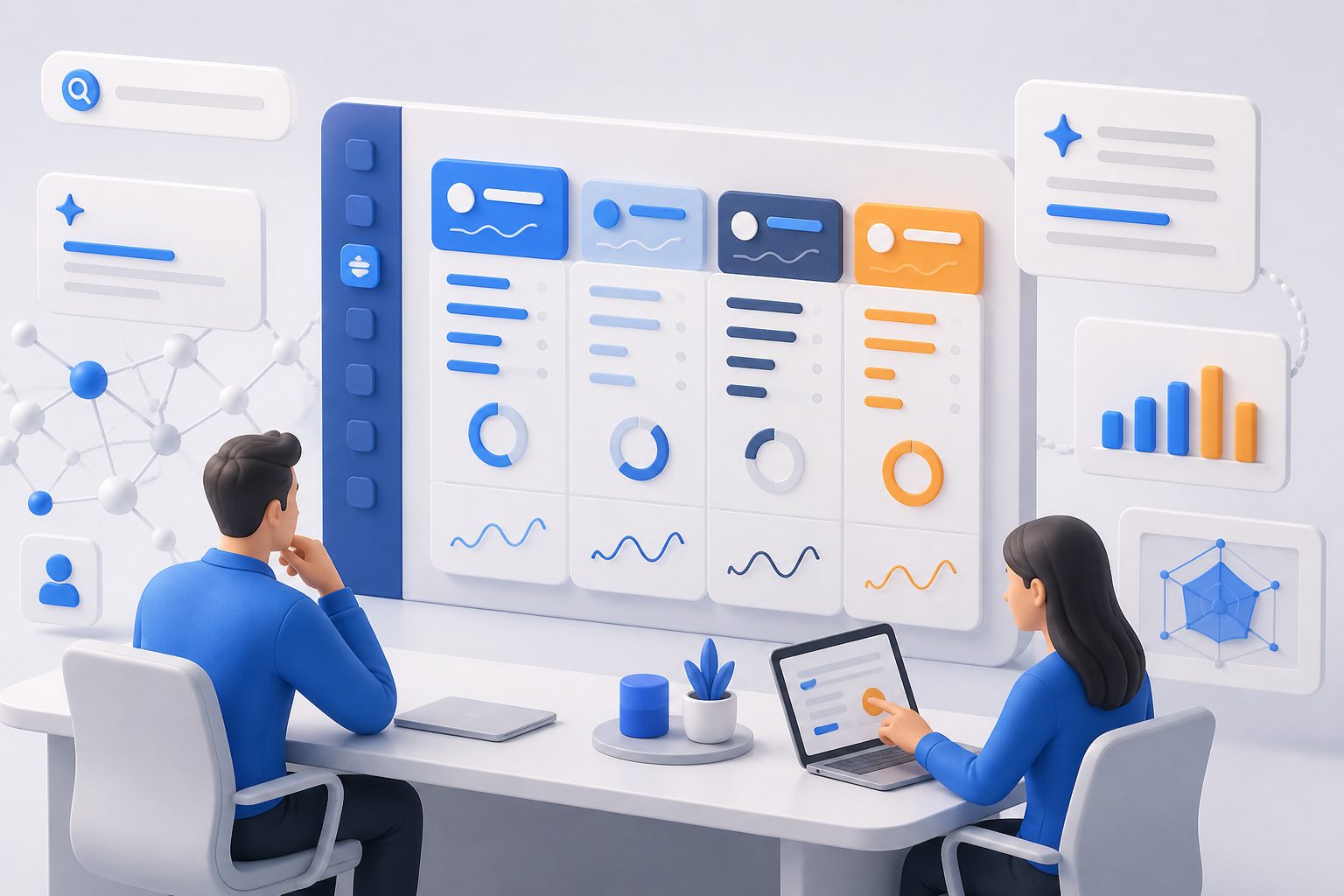 Dashboard comparing brands for best platform for ai search optimization competitor analysis