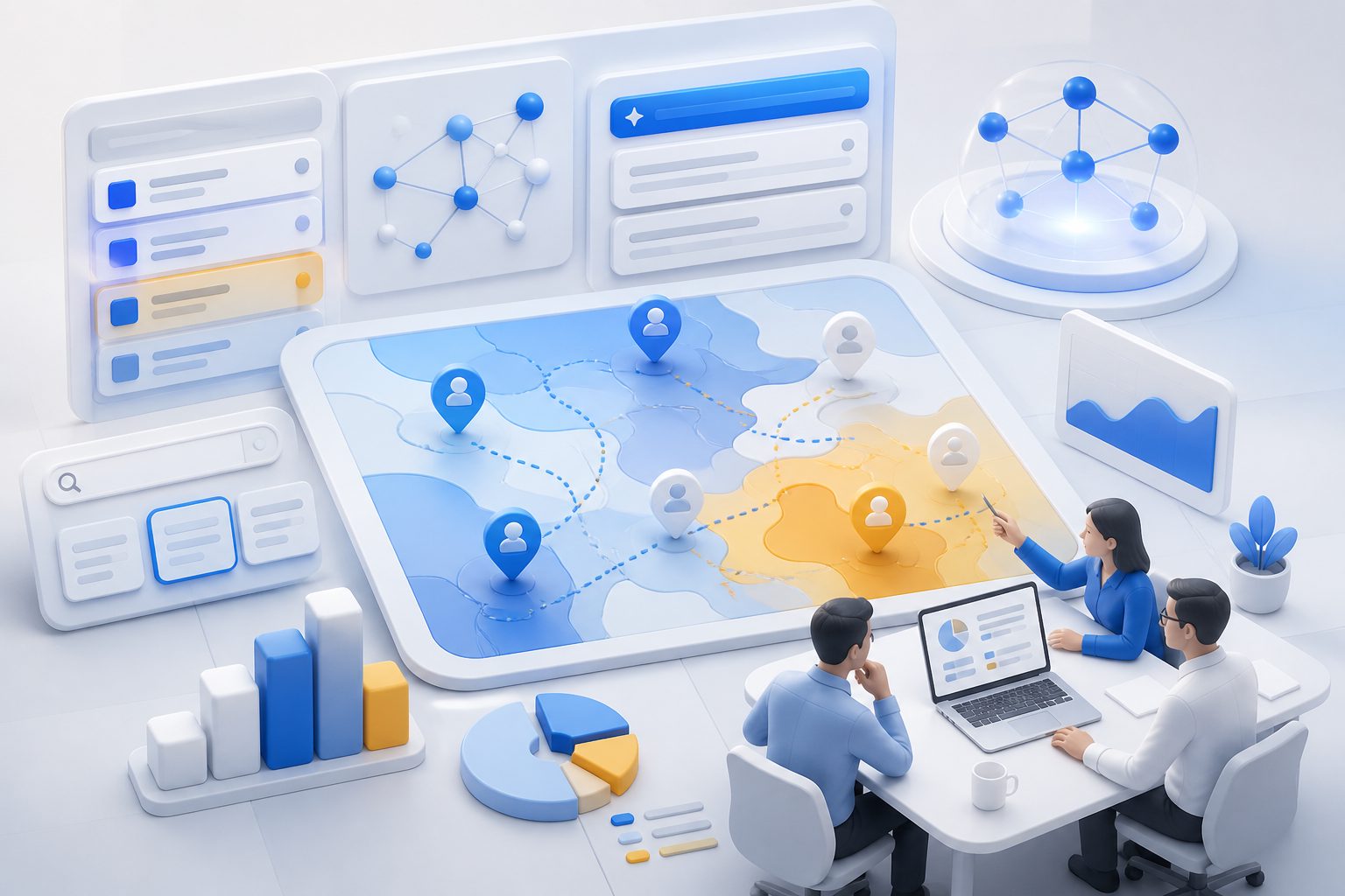 AI Competitor Loss Map for AI search competitor analysis