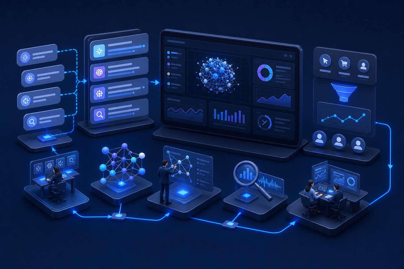 AEO performance tracking dashboard showing prompts, citations, sentiment, and referral outcomes
