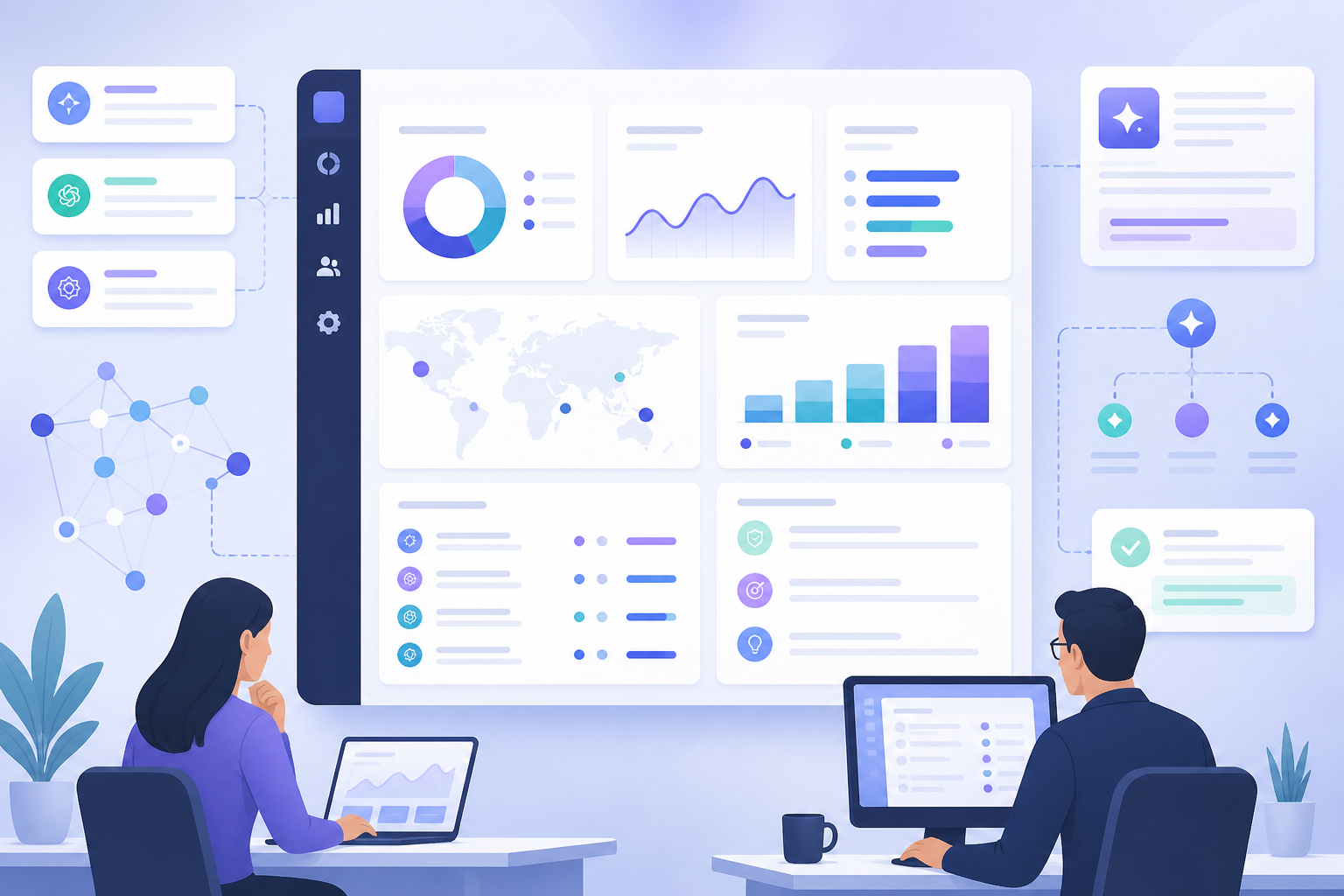 Dashboard view showing AEO software 2026 metrics for AI citations, brand mentions, and recommendations