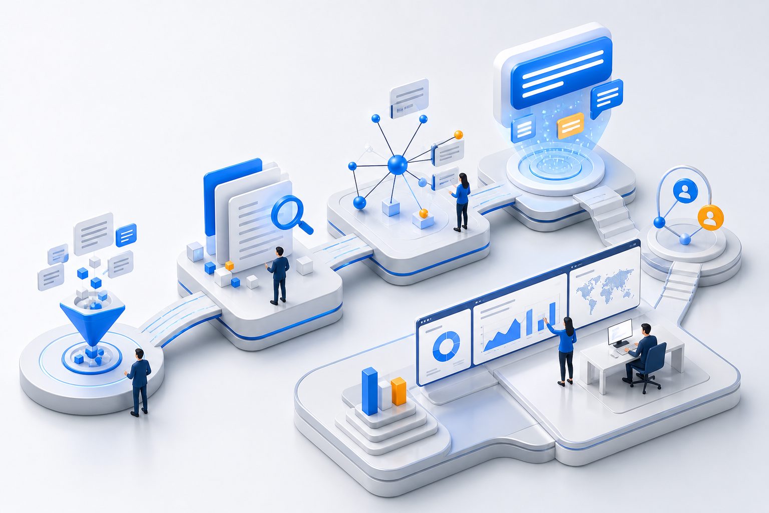 Answer engine optimization map showing retrieval, trust, citation, and follow-up