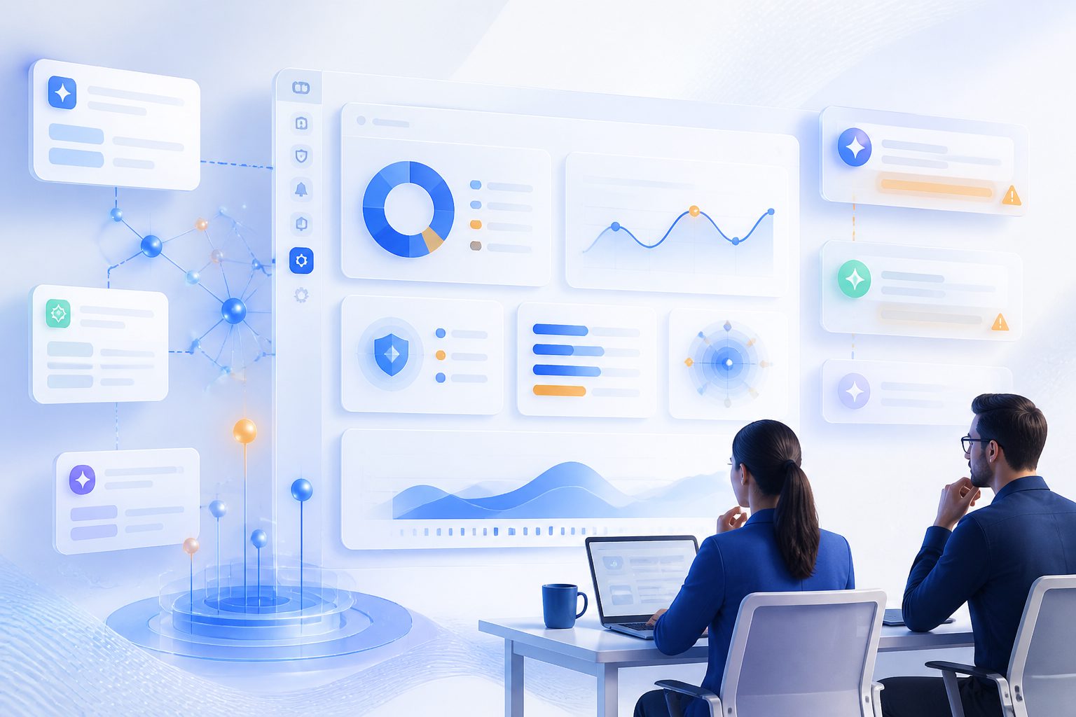 Dashboard demonstrating AI brand risk monitoring across generative engines