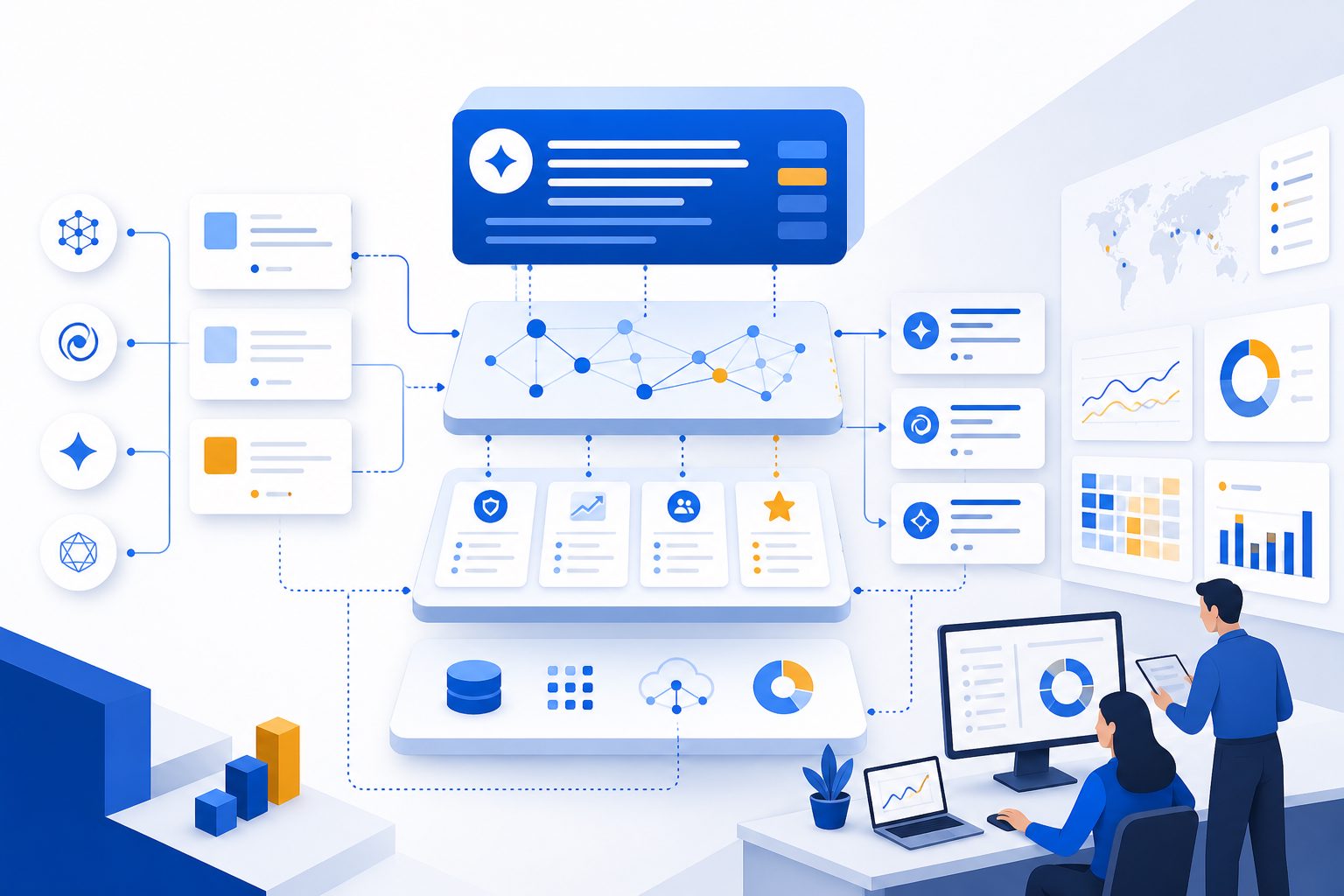 Profound answer engine optimization architectural framework diagram