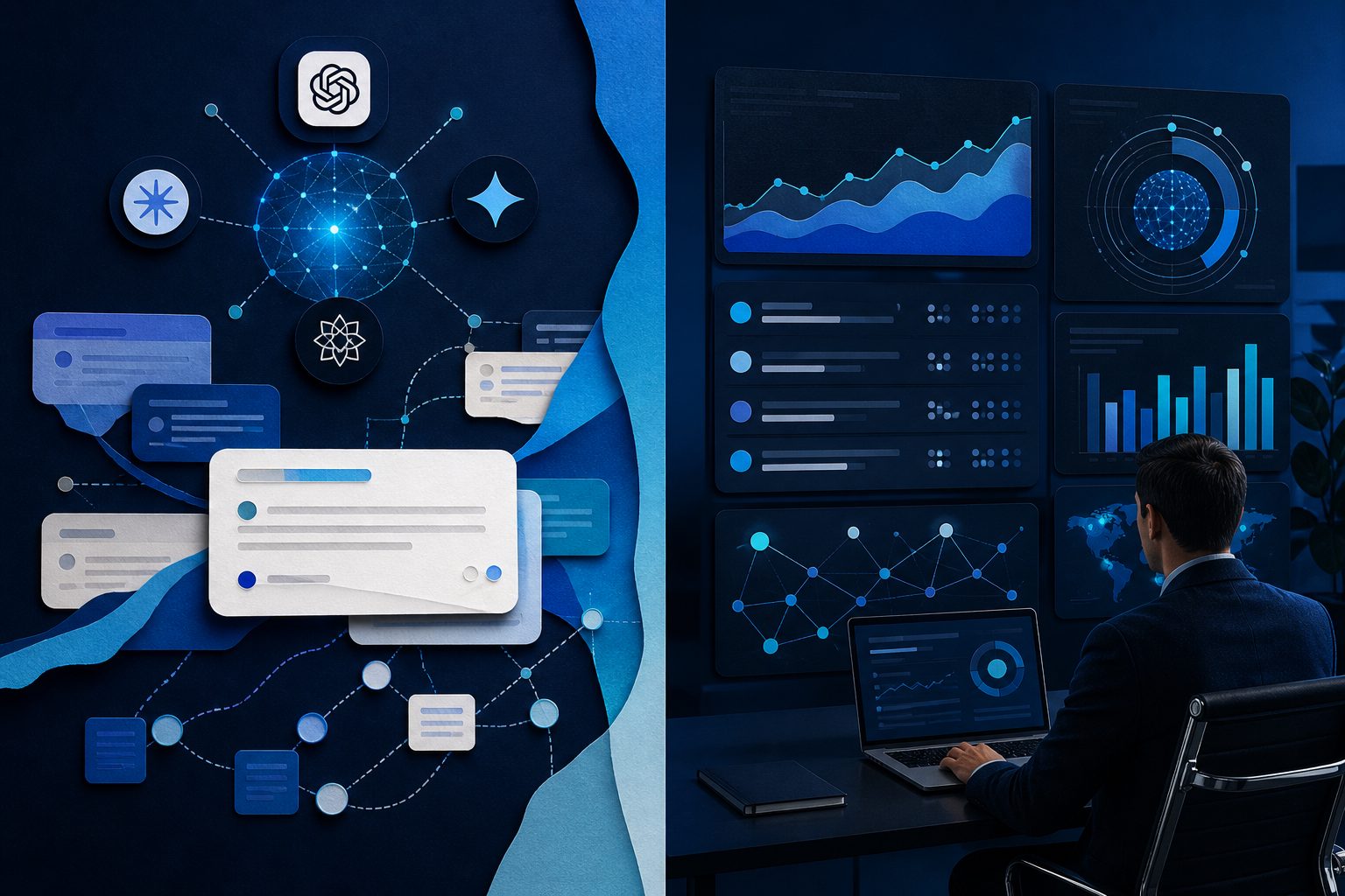 MaxAEO dashboard tracking brand visibility across AI models