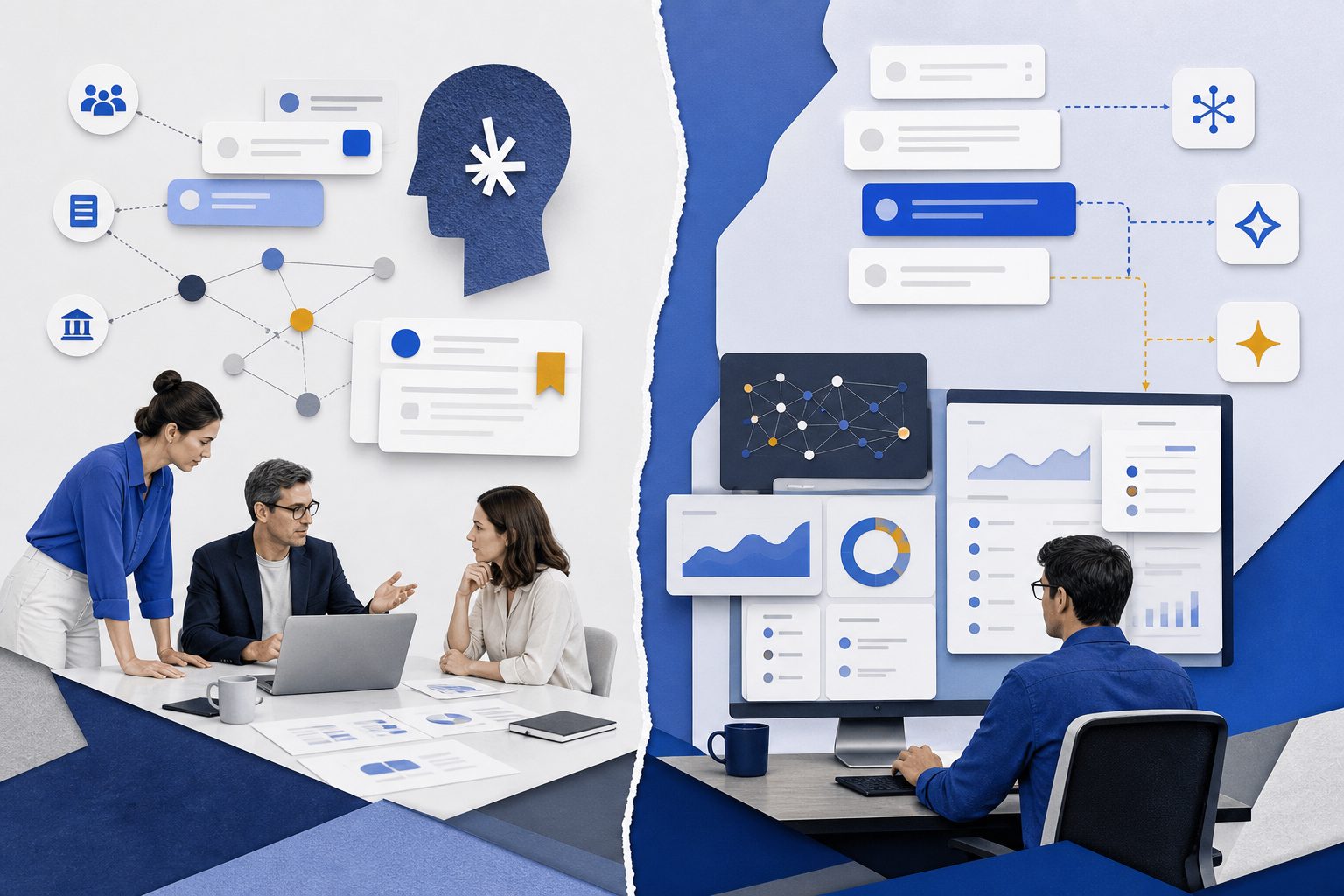 Comparison between AEO agency services and internal SaaS workflows
