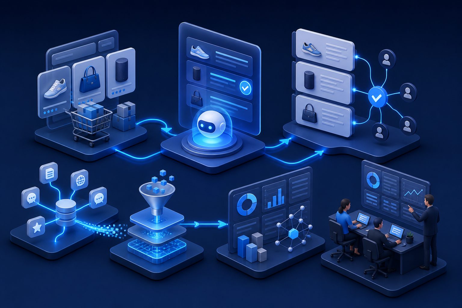 Data grounding and consensus optimization for generative shopping assistants