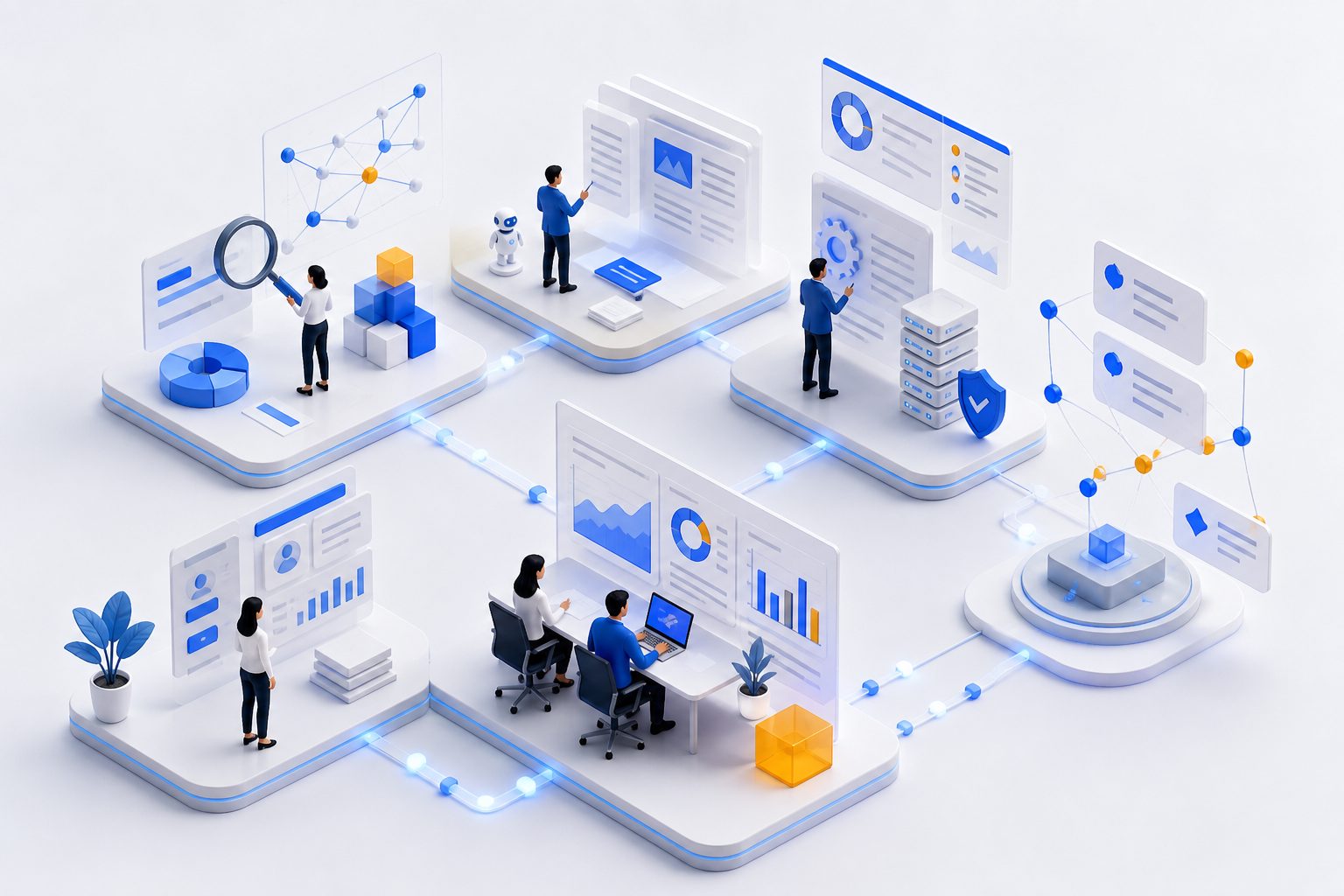 AI SEO optimization tools workflow covering research, content, technical SEO, and AI visibility
