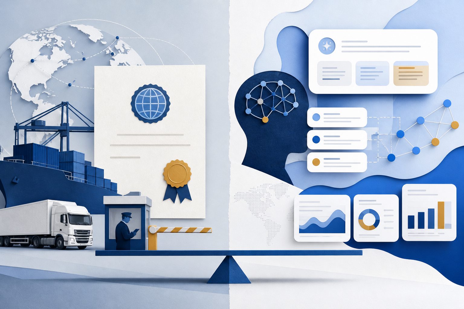 Comparison of customs AEO certificate and marketing AEO answer engine optimization