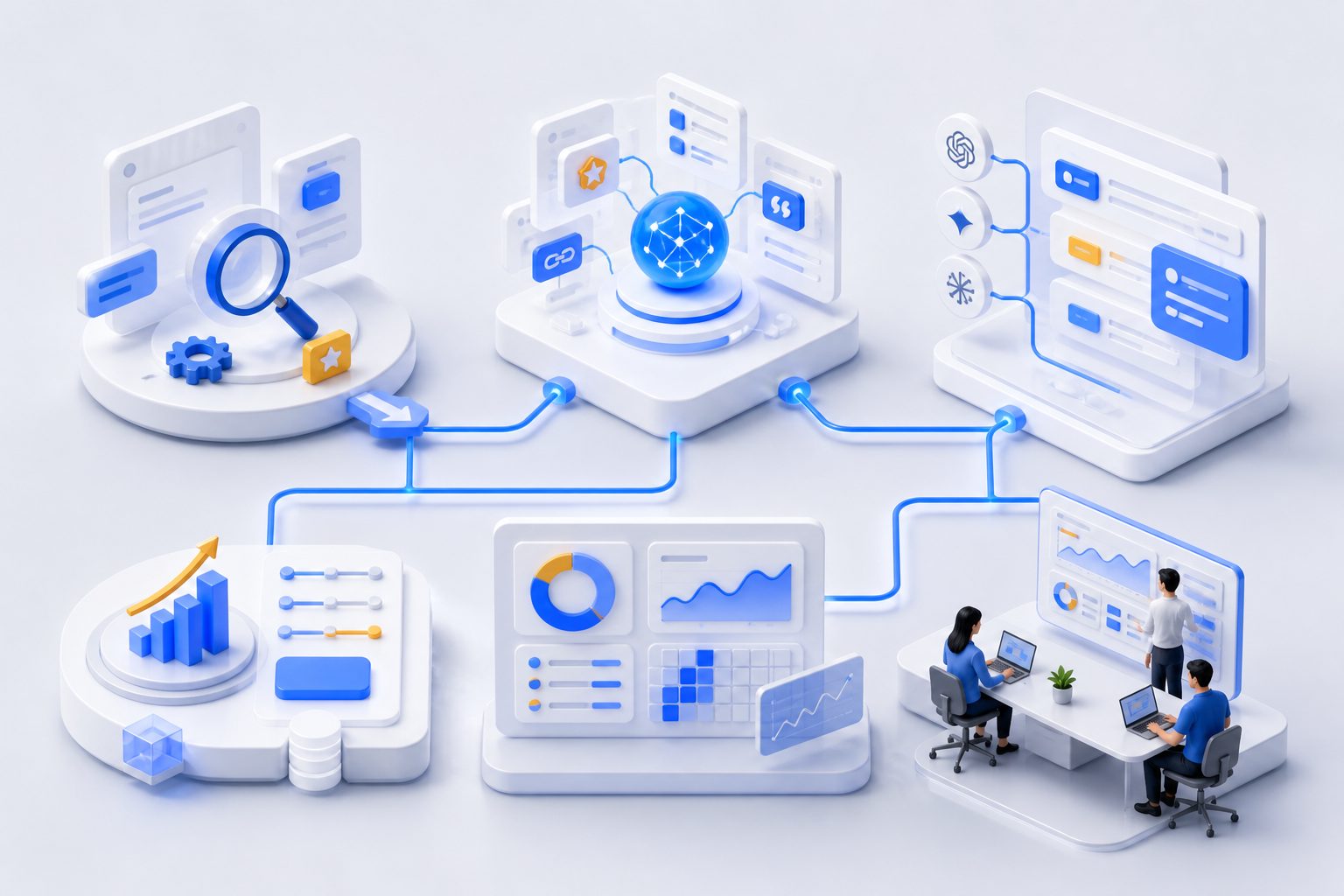 AEO and GEO workflow for SaaS teams improving AI search visibility