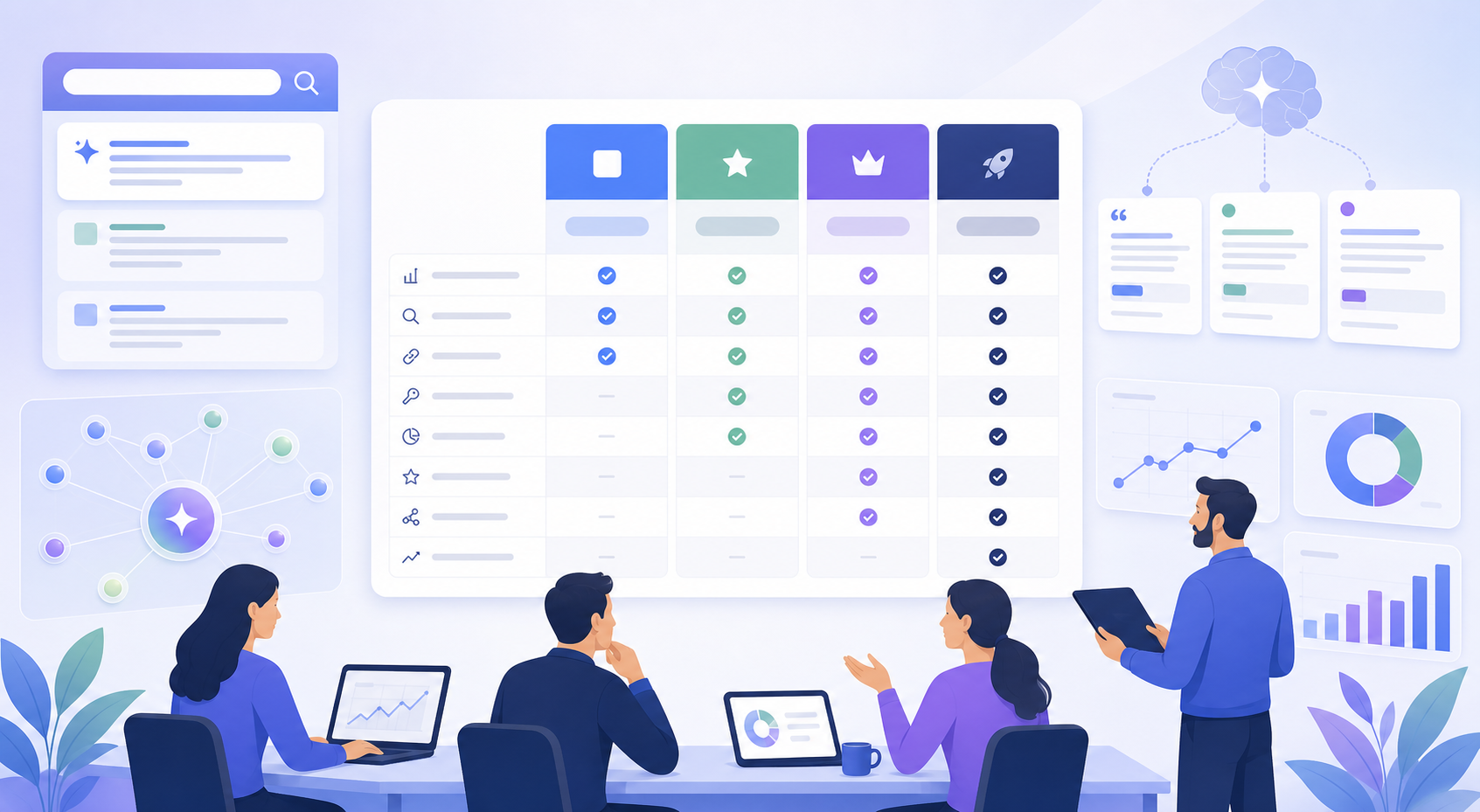 SE Ranking pricing comparison matrix for SEO and GEO buyers