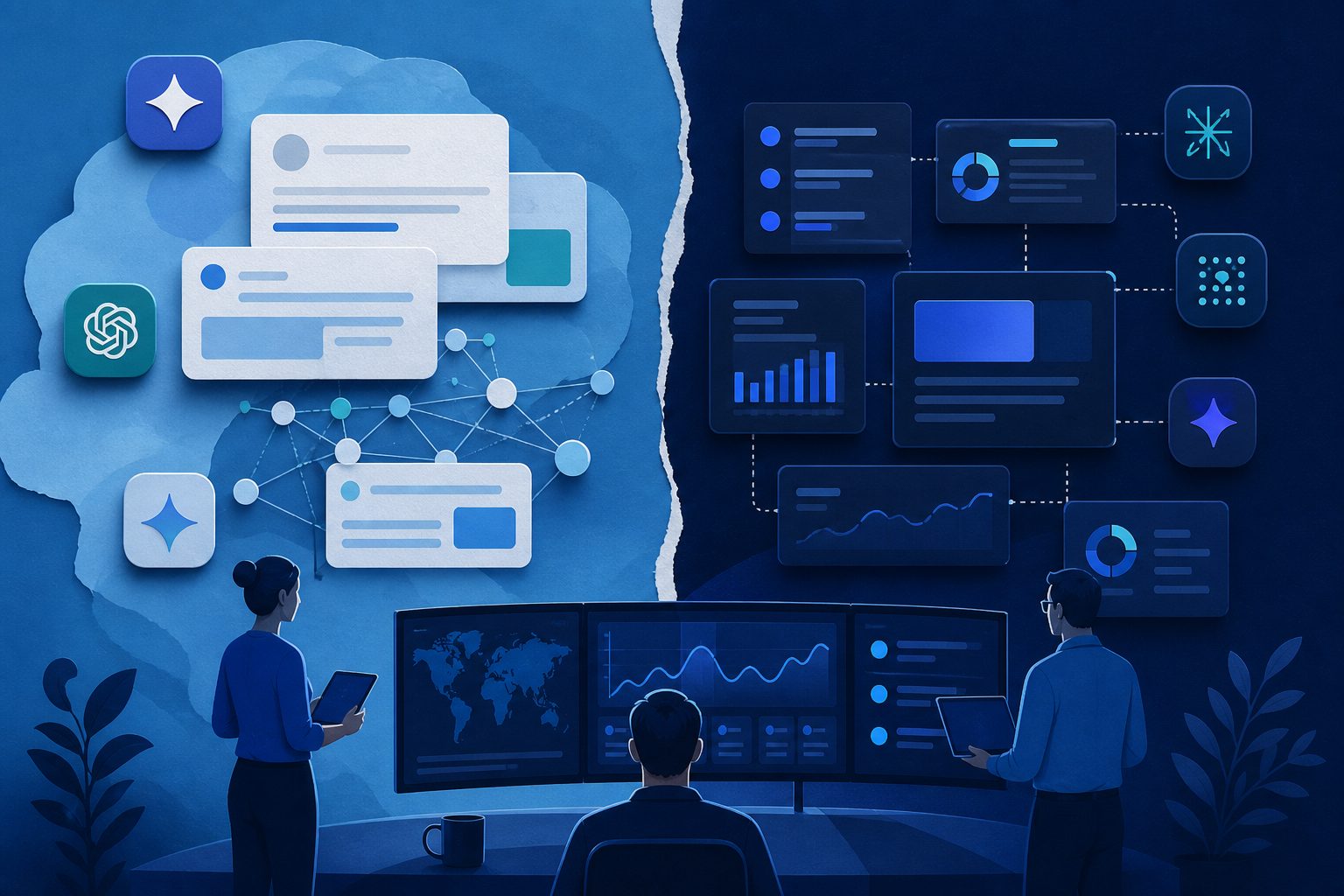 dashboard showing ai search visibility monitoring across engines