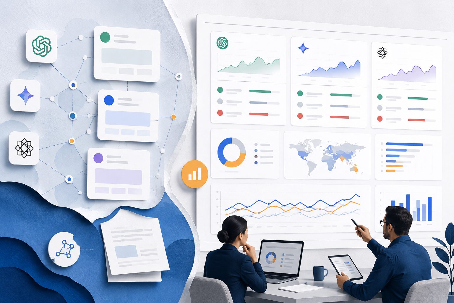 Dashboard comparing what are the best tools for sentiment analysis in ai brand monitoring? across AI engines