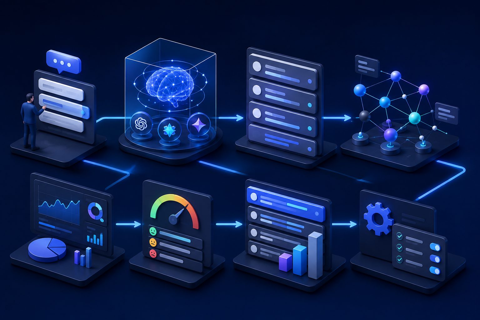 AI brand mention tracking tools workflow from prompts to citations, sentiment, competitor benchmarks, and optimization actions