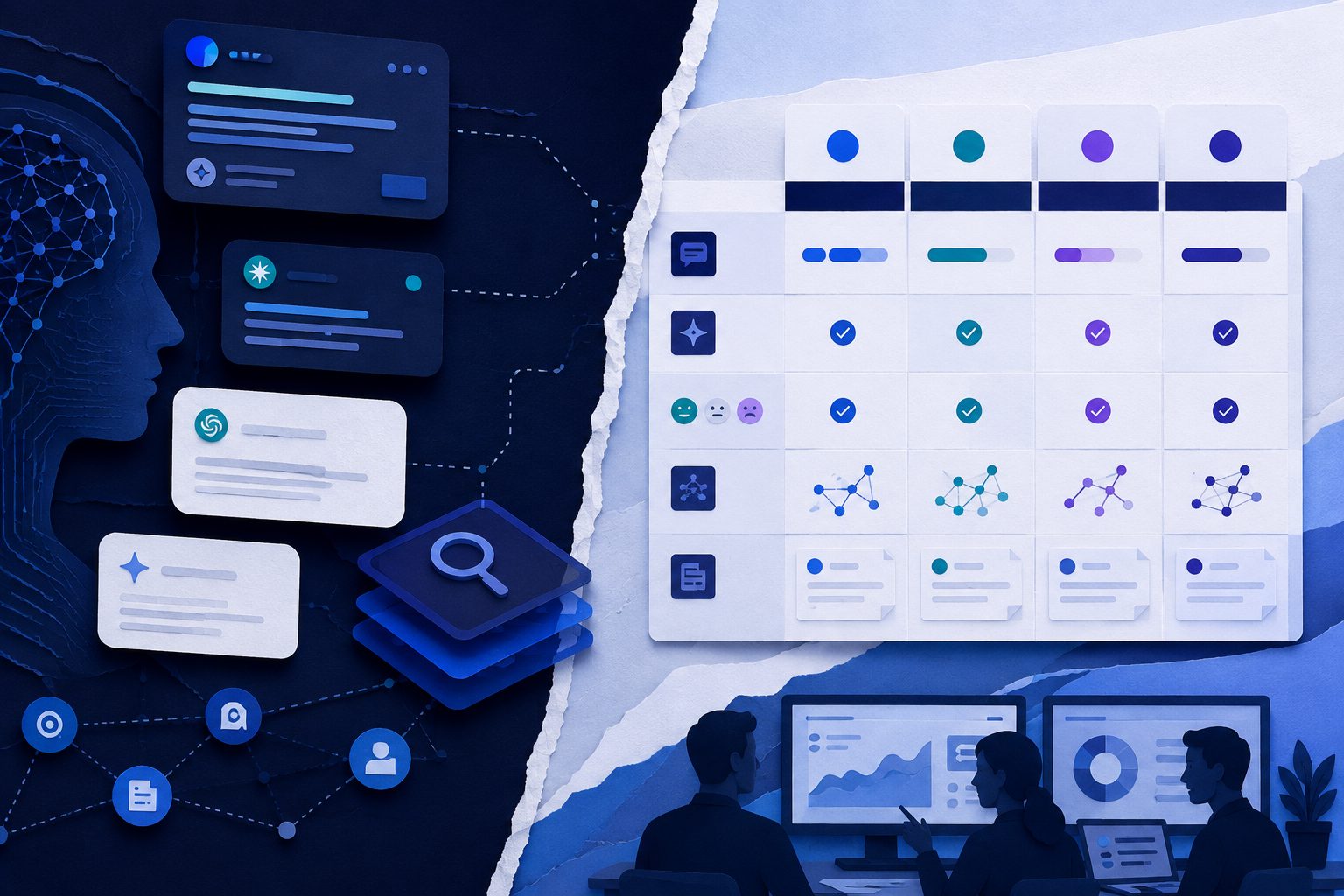 AI search optimization platforms comparison matrix with prompts, engines, sentiment, and citations