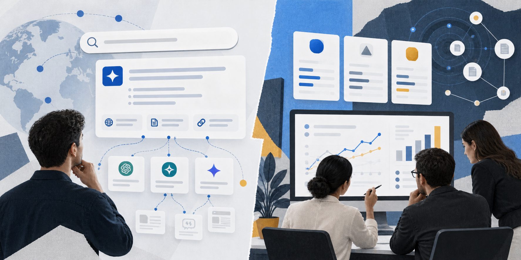 AI visibility optimization for SaaS showing buyer prompts, citations, and competitor comparisons