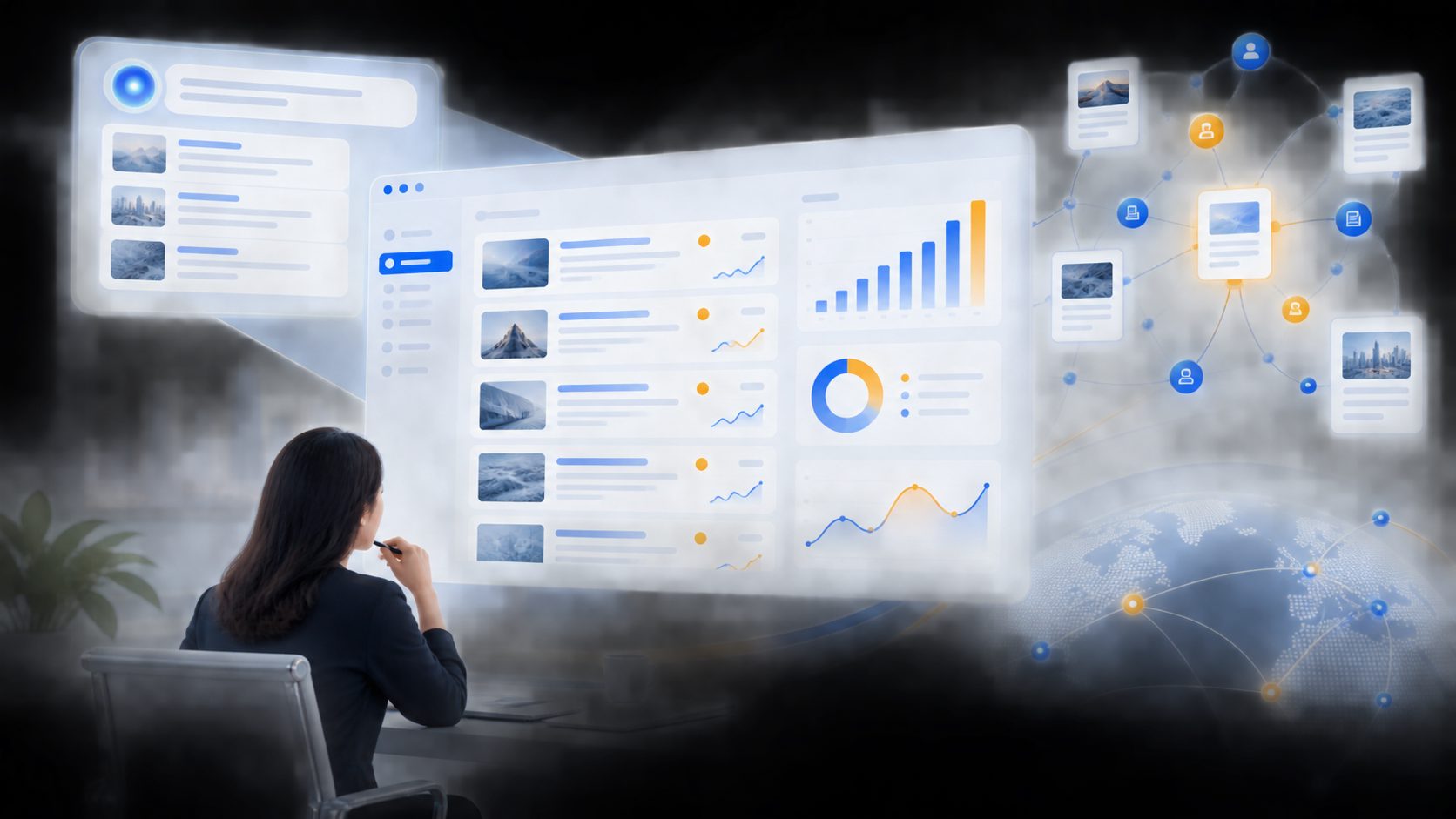 AI content recommendation tool dashboard showing content opportunities and AI visibility metrics