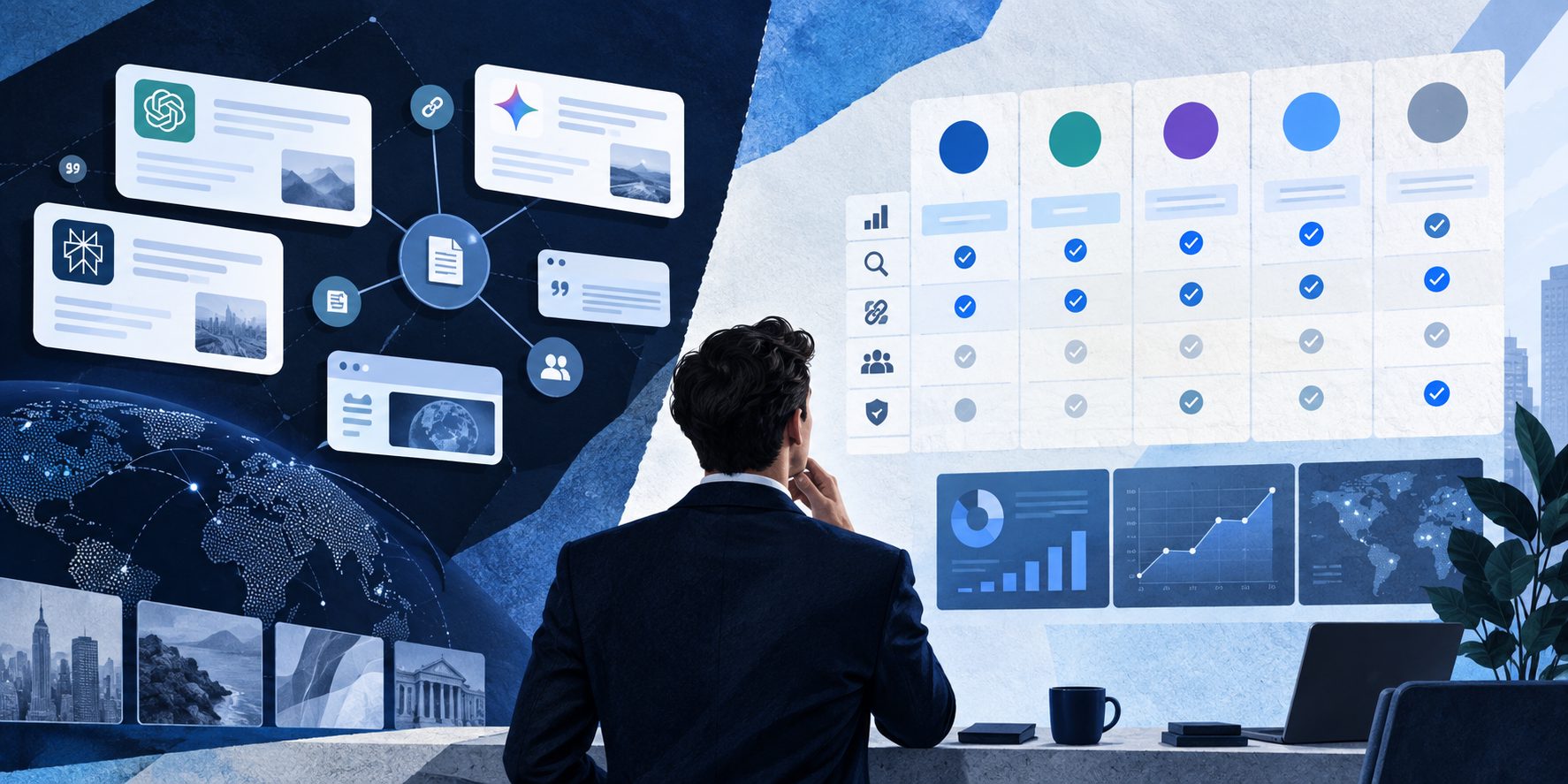 SaaS buyer evaluating AEO platforms for brand ranking with a five-dimension comparison framework
