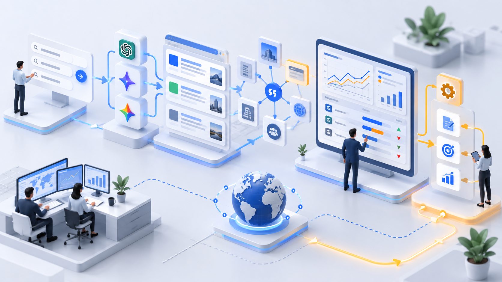 AI search competitor monitoring workflow from prompts to citations and optimization actions