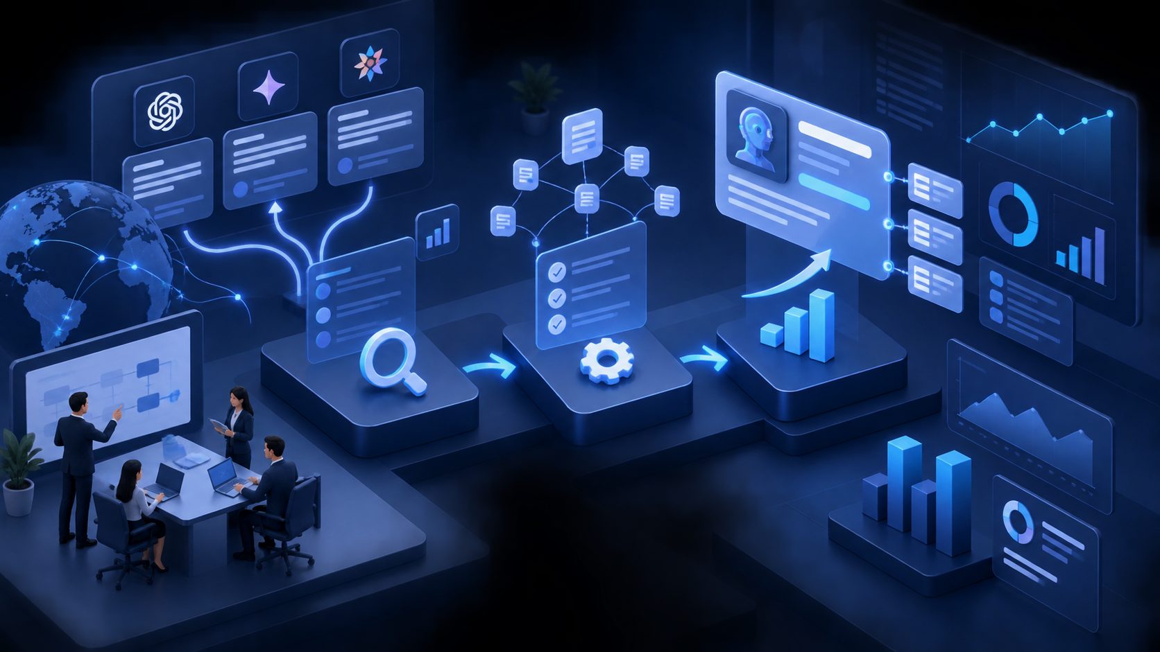 AI visibility optimization action plan timeline for a B2B SaaS team