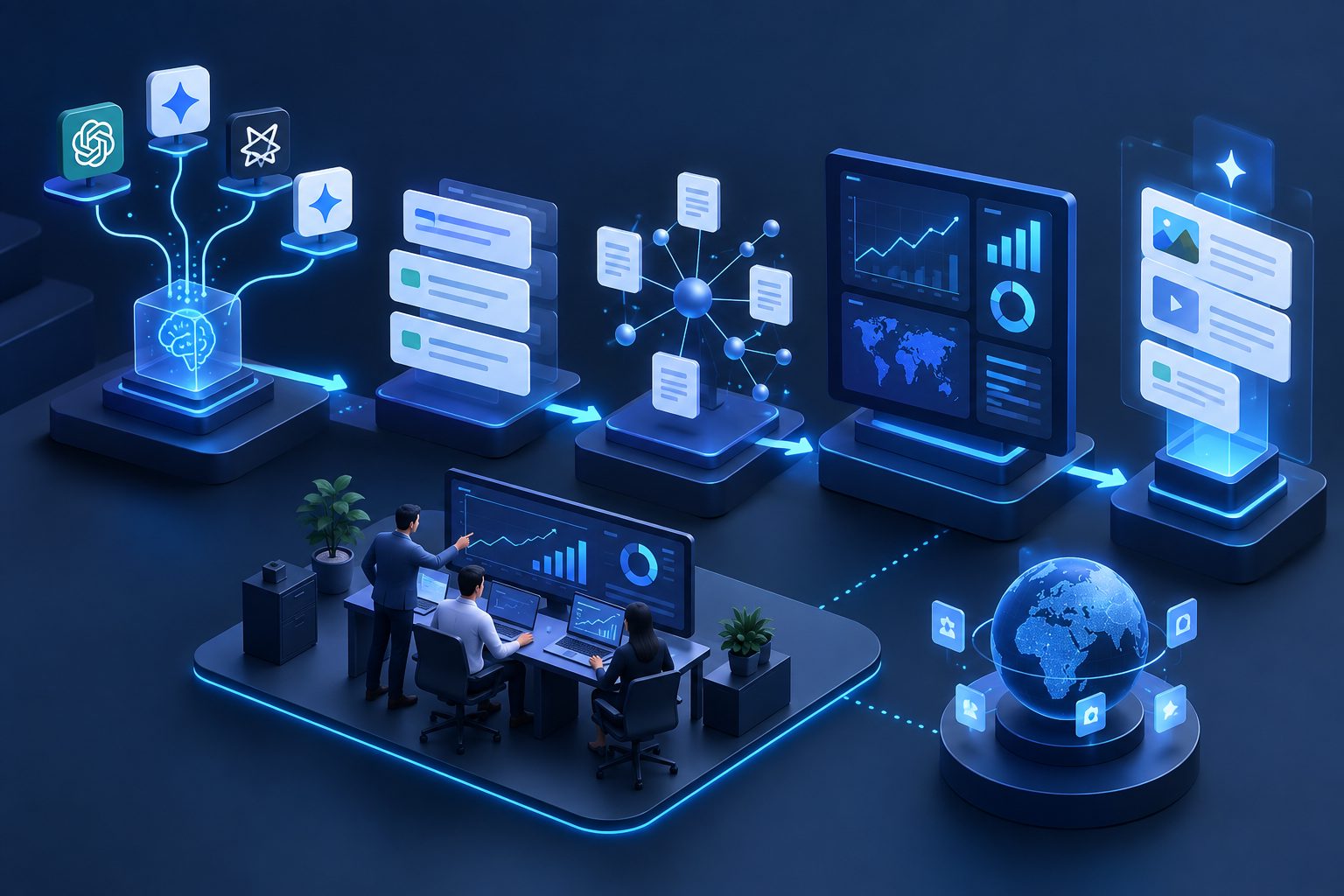 AI visibility platform for content recommendations dashboard overview