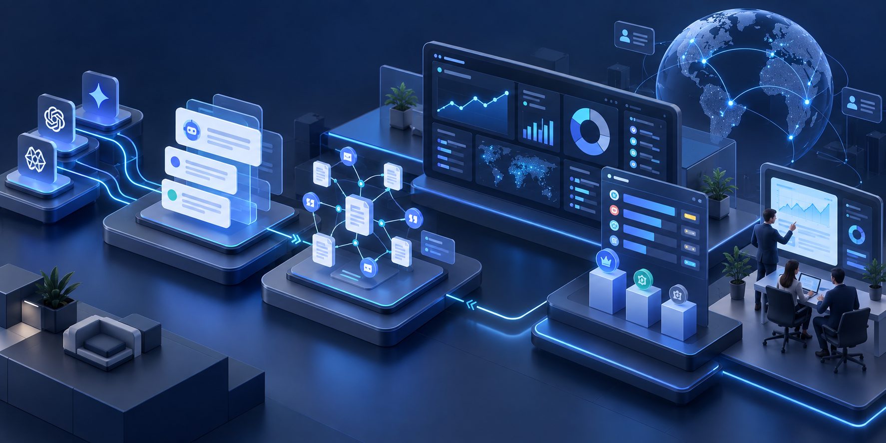 AEO platform dashboard showing AI search visibility, citations, and competitor data