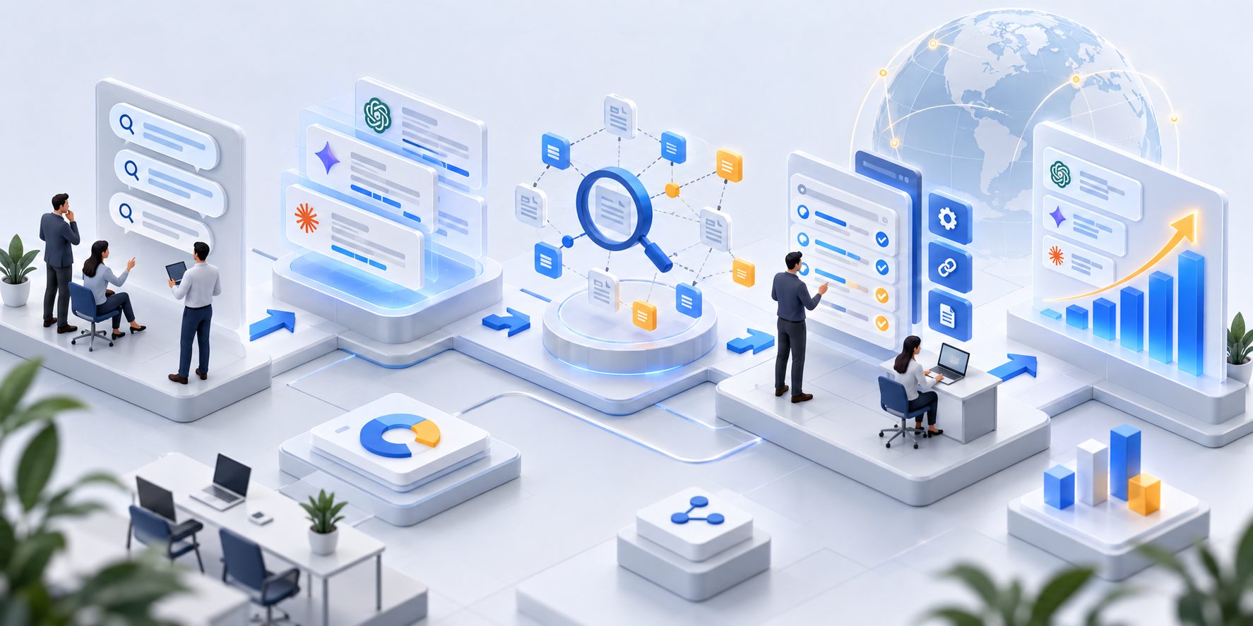 B2B prompt gap workflow from buyer questions to measurable AI visibility improvements