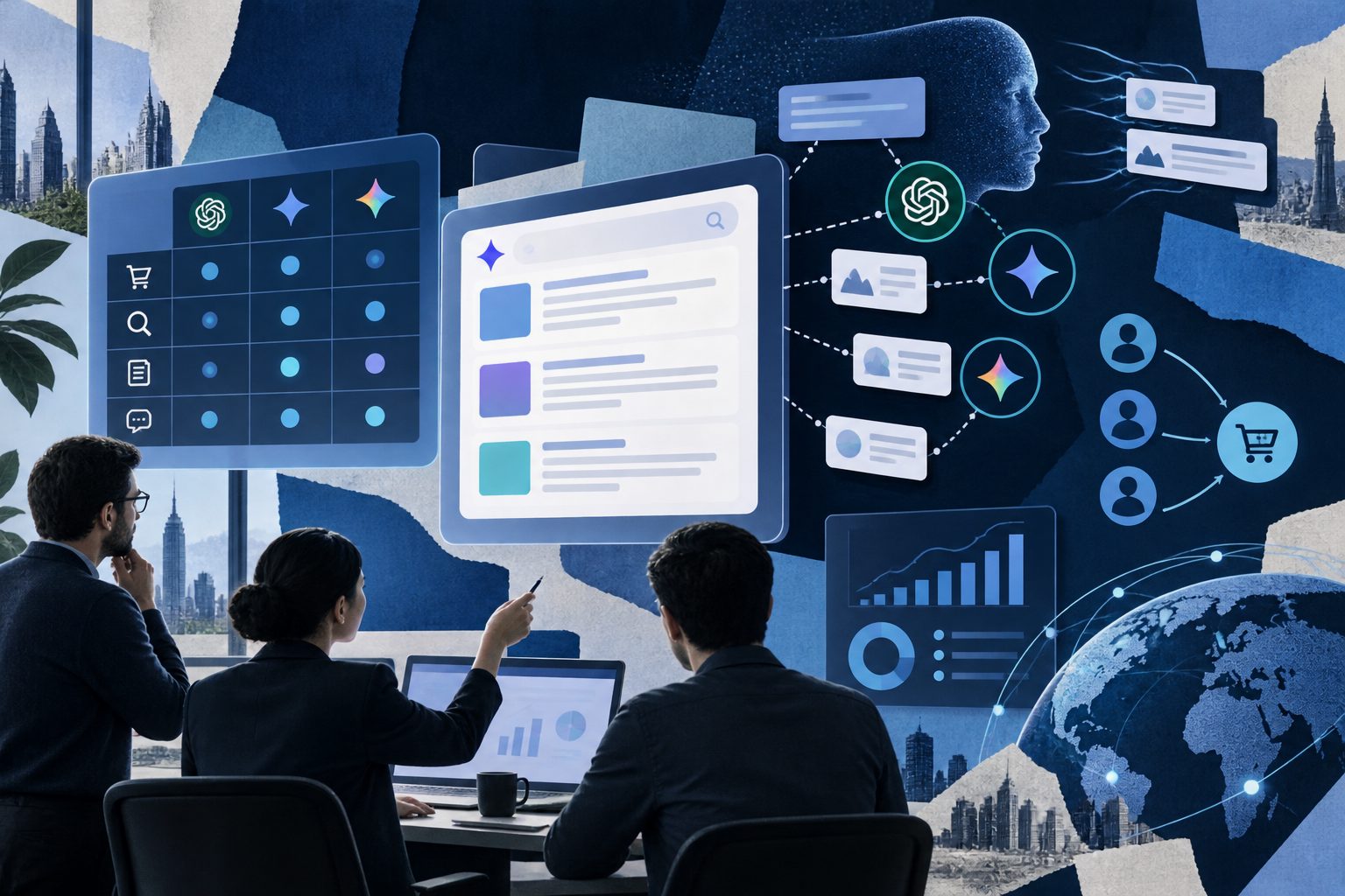 SaaS prompt coverage matrix for AI search recommendations and buyer intent