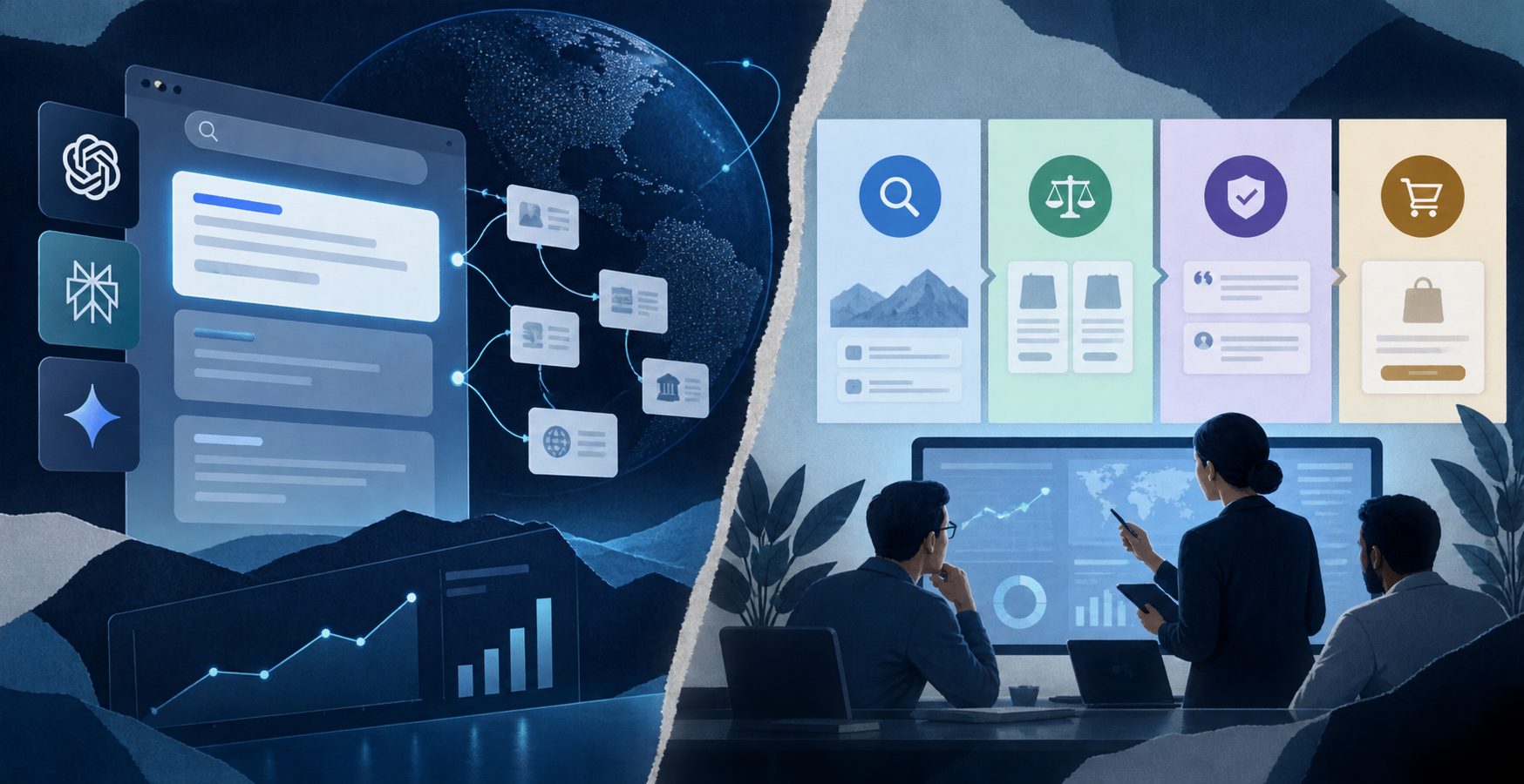 Perplexity prompt audit matrix organized by discovery, comparison, proof, and purchase intent