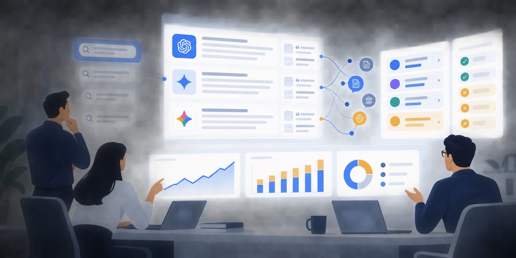 AI search prompt coverage gap finder mapping buyer prompts, competitors, and evidence gaps
