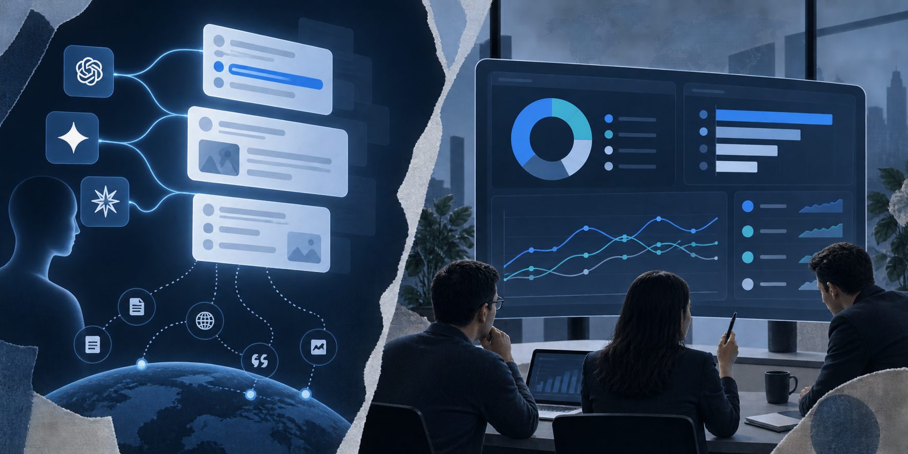 identify competitor share in AI responses dashboard showing brand mentions and competitor comparisons