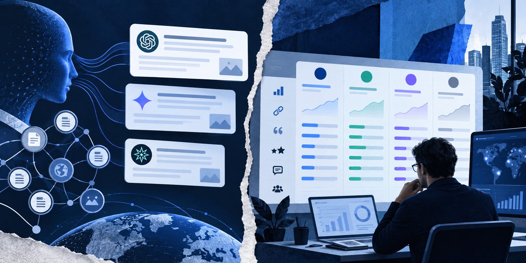 AI citation and competitor comparison report for SaaS visibility